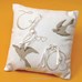 Coussin Mariage oiseaux